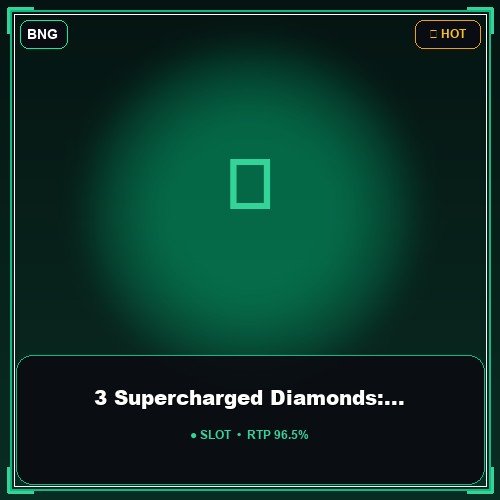 3 Supercharged Diamonds: Hold and Win