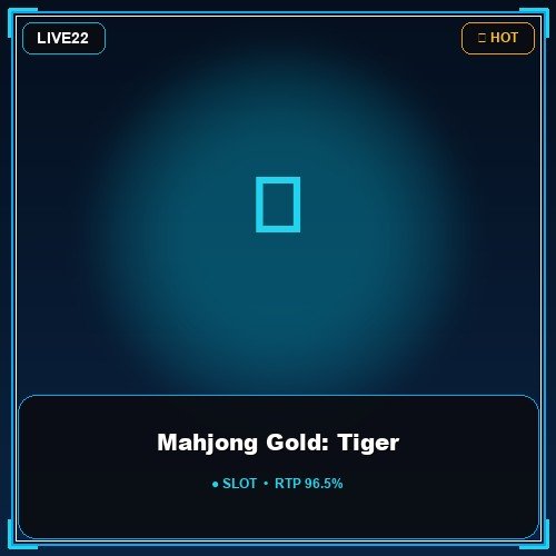 Mahjong Gold: Tiger