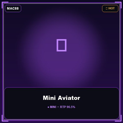 Mini Aviator